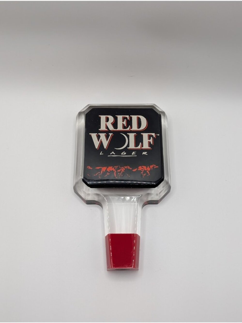 Red Wolf Lager Beer Tap Handle Bar Kegerator Draft Dispenser BRAND NEW